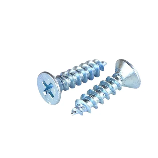 High Strength Furniture Assembly Cross Recessed Countersunk Head Galvanized Self-Tapping Screws
